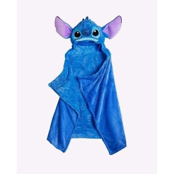 NWT Disney Stitch Hooded Blanket Super Soft! 30” X 50” SO Lilo & Stitch - Picture 1 of 2